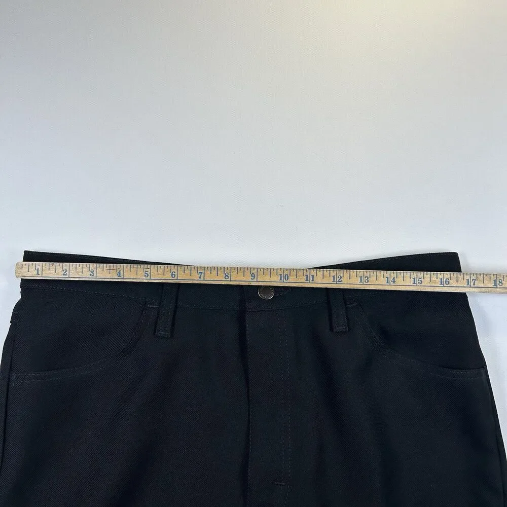 Wrangler Men's Black Dress Pants (light flare)